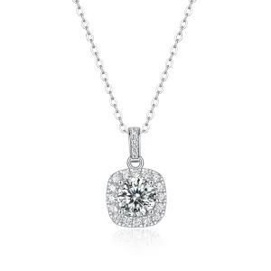 Moissanite Pendant Necklace for Women | 925 Sterling Silver with 18K Gold Plating | Universe Design