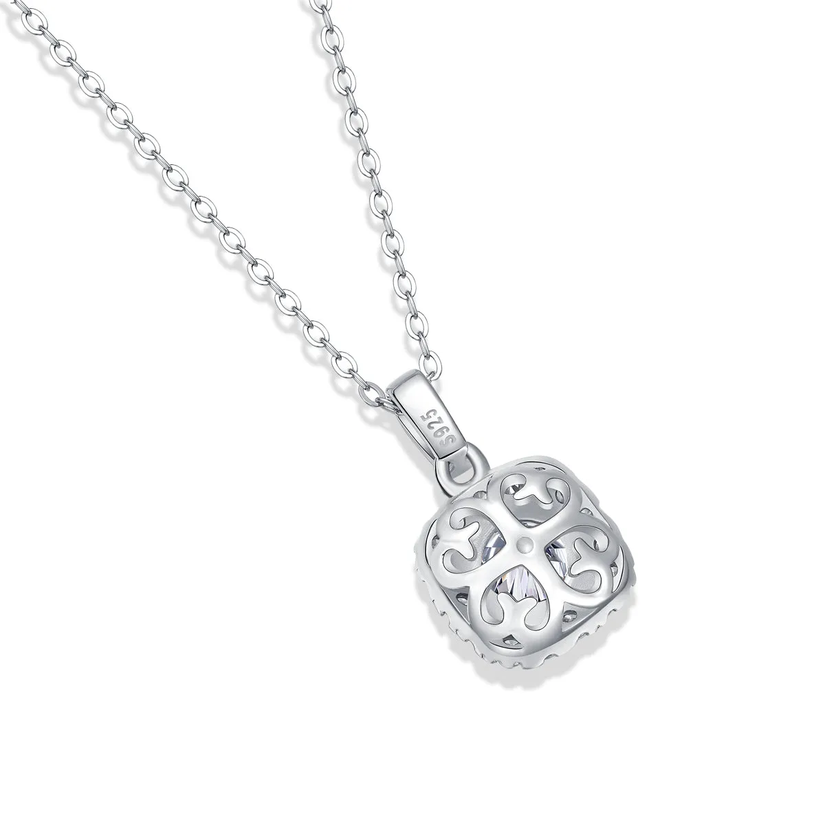 Moissanite Pendant Necklace for Women | 925 Sterling Silver with 18K Gold Plating | Universe Design