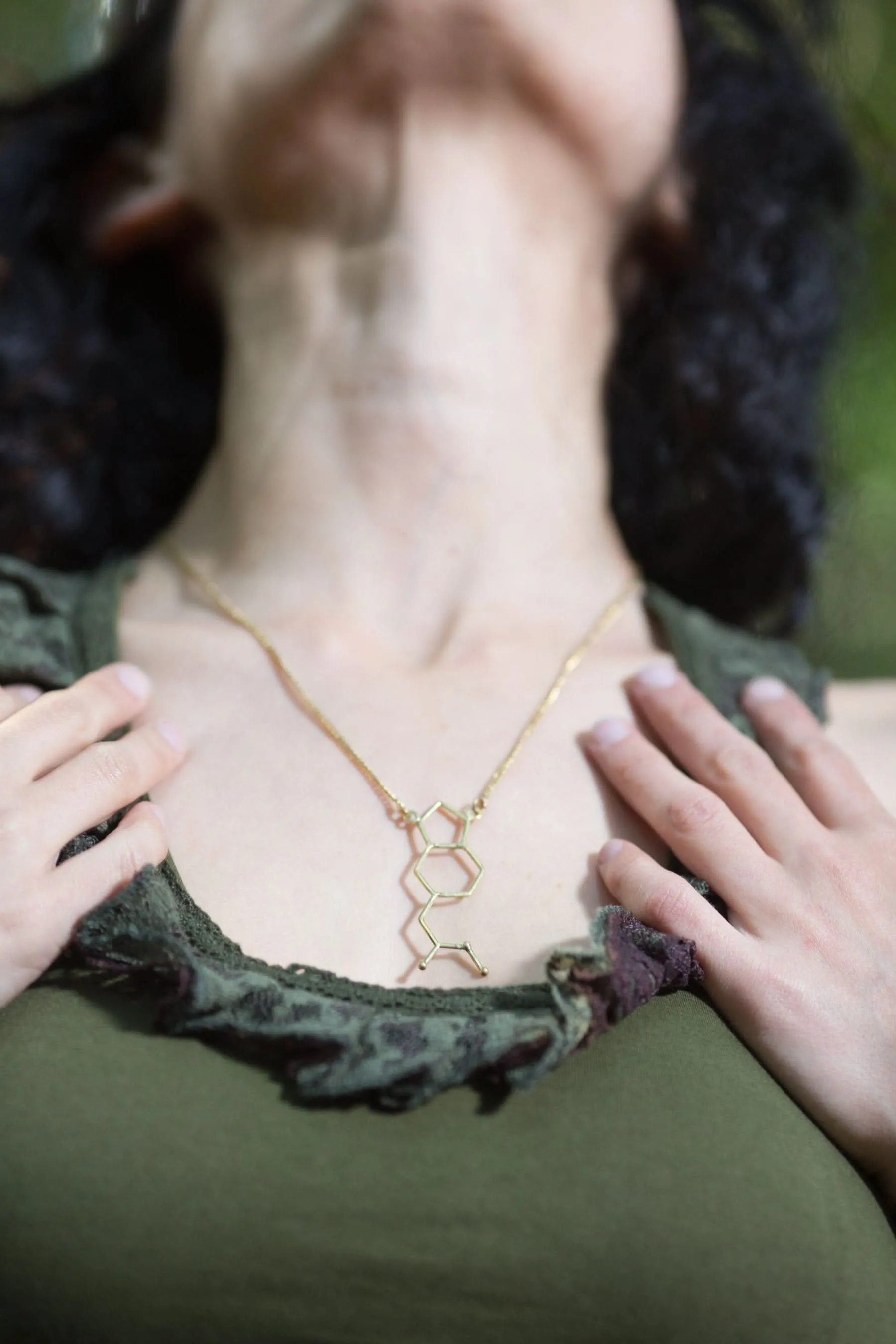 Molecule Universe Pendant - Brass