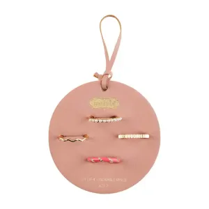 Mud Pie Layered Ring Set - Pink