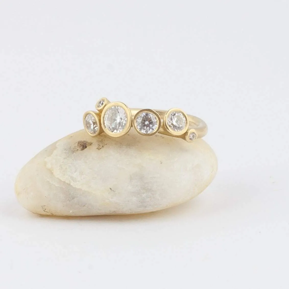 Multi Stone Diamond Engagement Ring