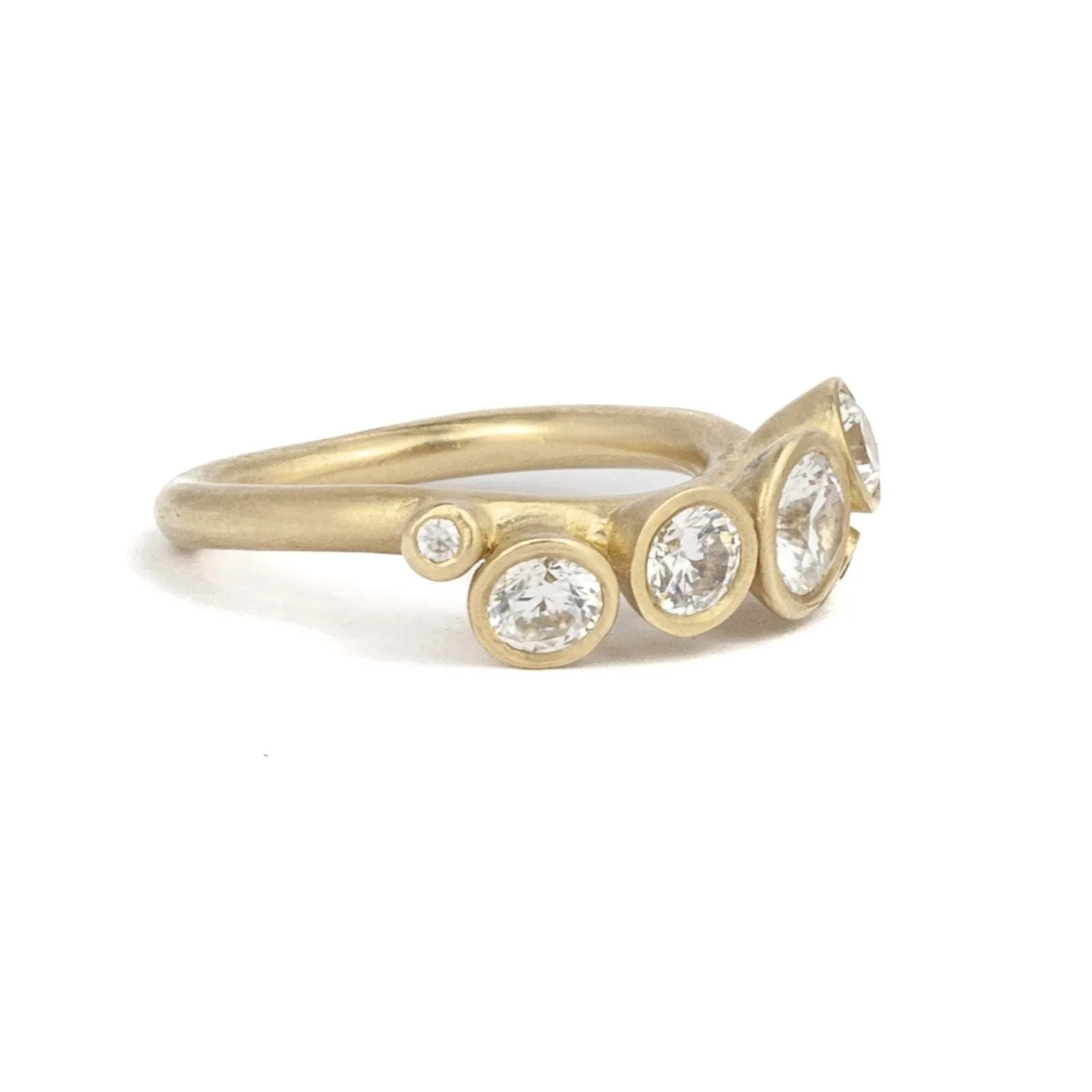 Multi Stone Diamond Engagement Ring