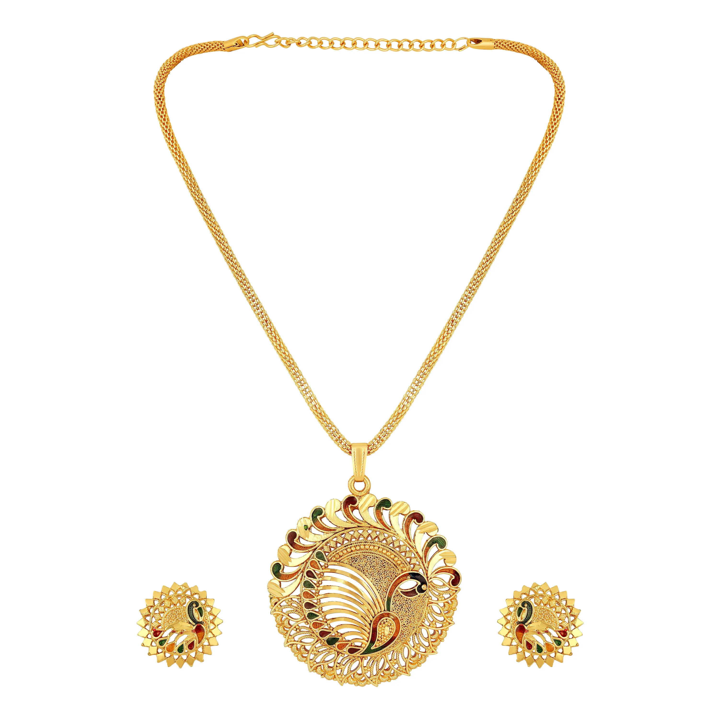 Multicolour Meenakari Work Necklace Set