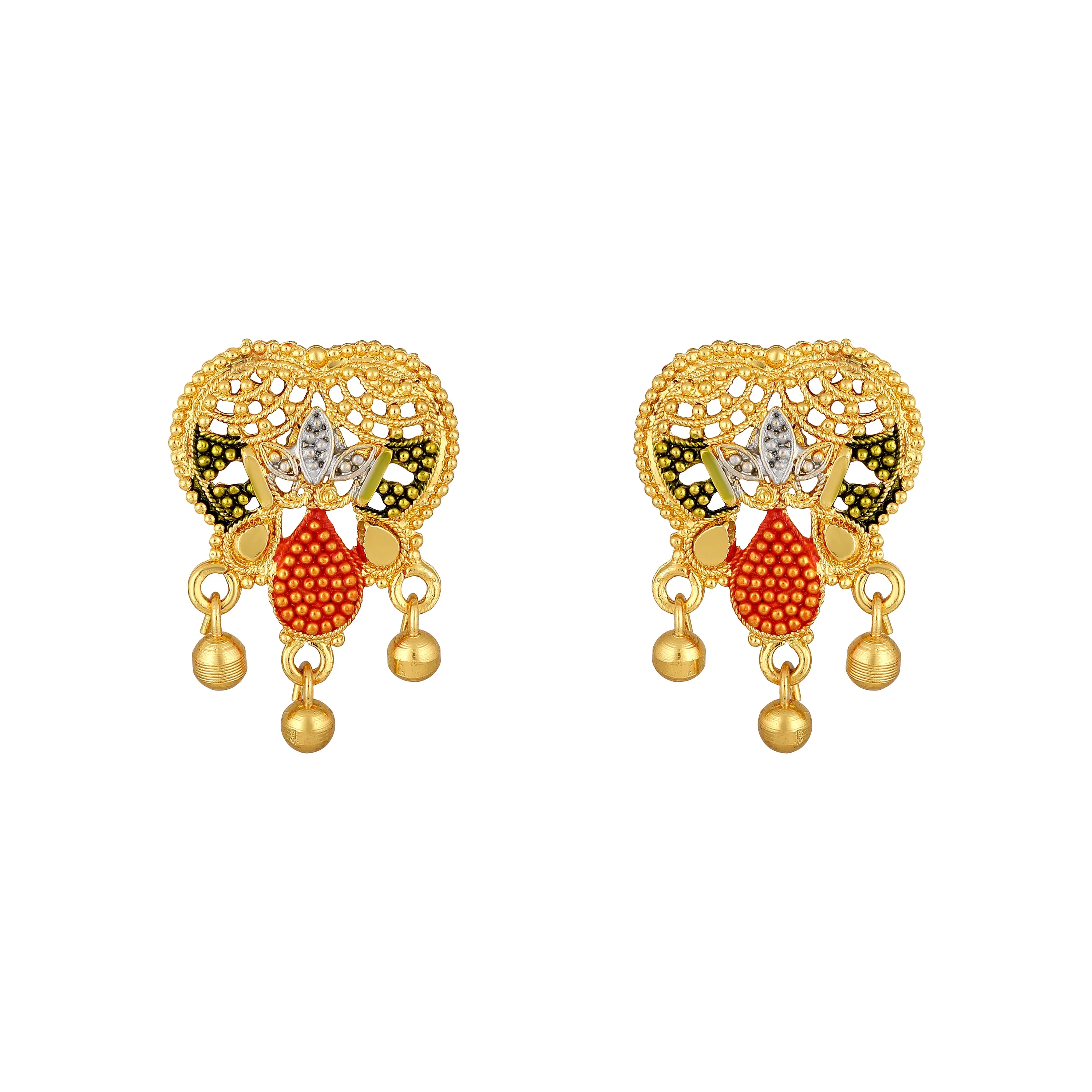 Multicoloured Meenakari Work Necklace Set
