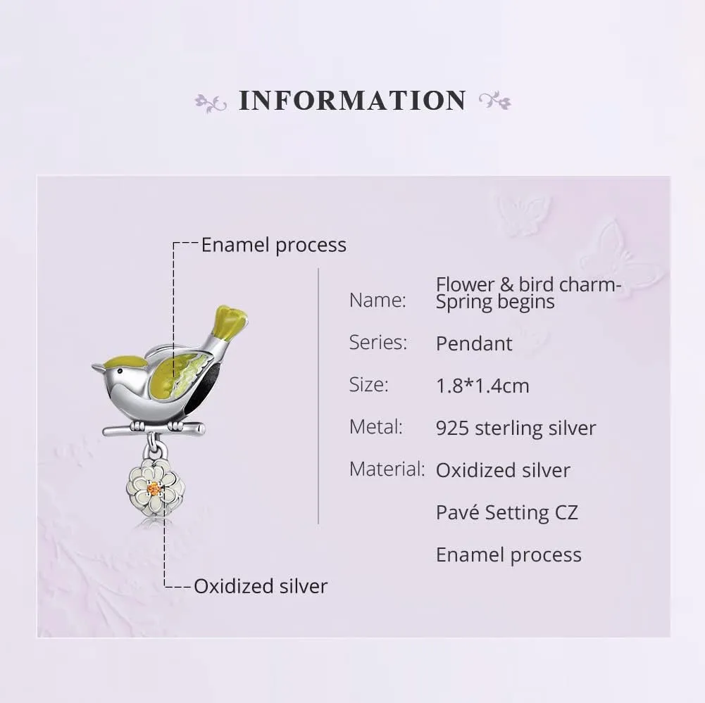 MUNDELL Authentic 925 Sterling Silver Mom Heart Shaped Pistol with Rose Charm Dala Horse Charm for Original Silver Bracelet or Bangle Jewelry Make Pendants