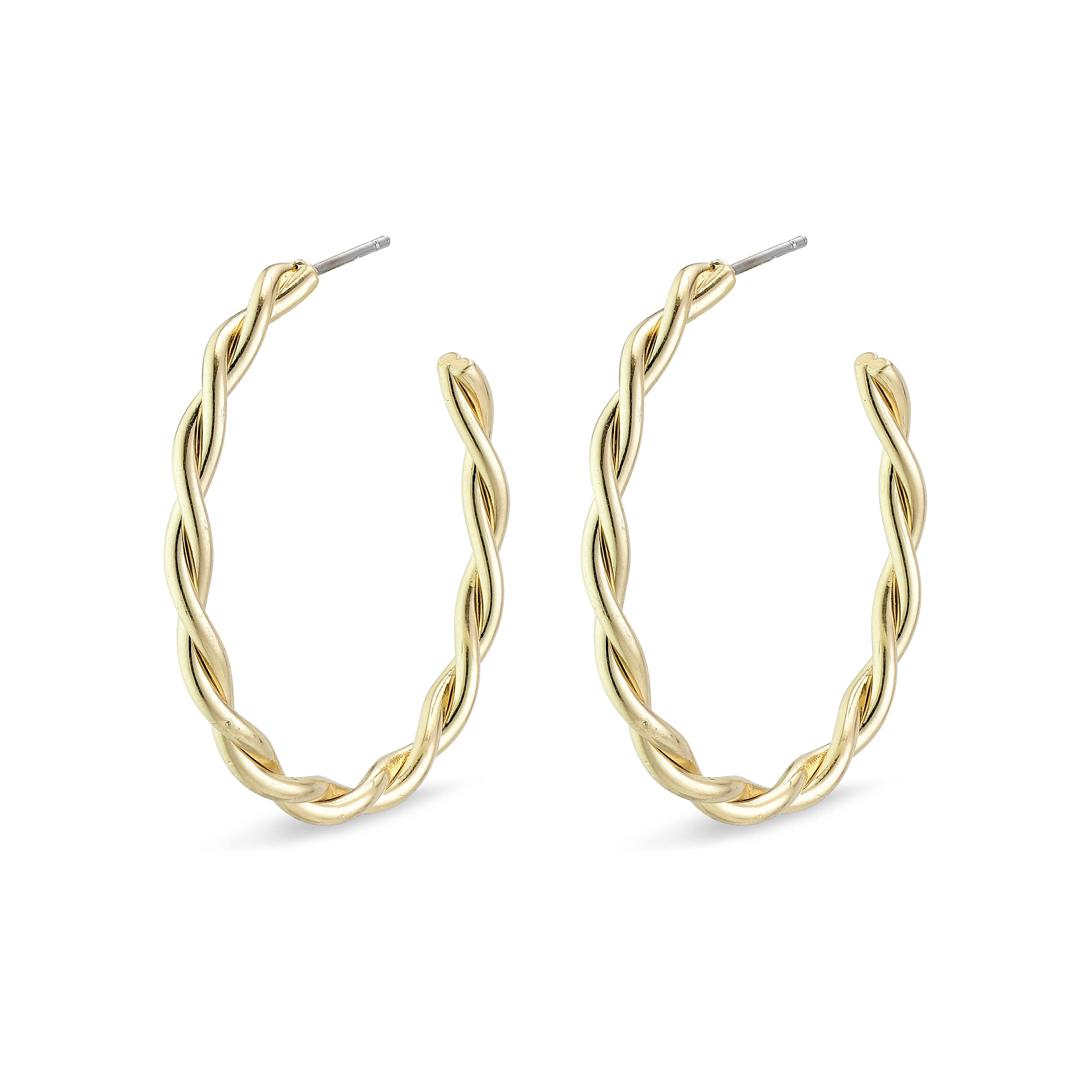 NAJA  large hoop earrings gold-plated