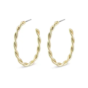 NAJA  large hoop earrings gold-plated