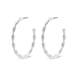 NAJA large hoop earrings silver-plated