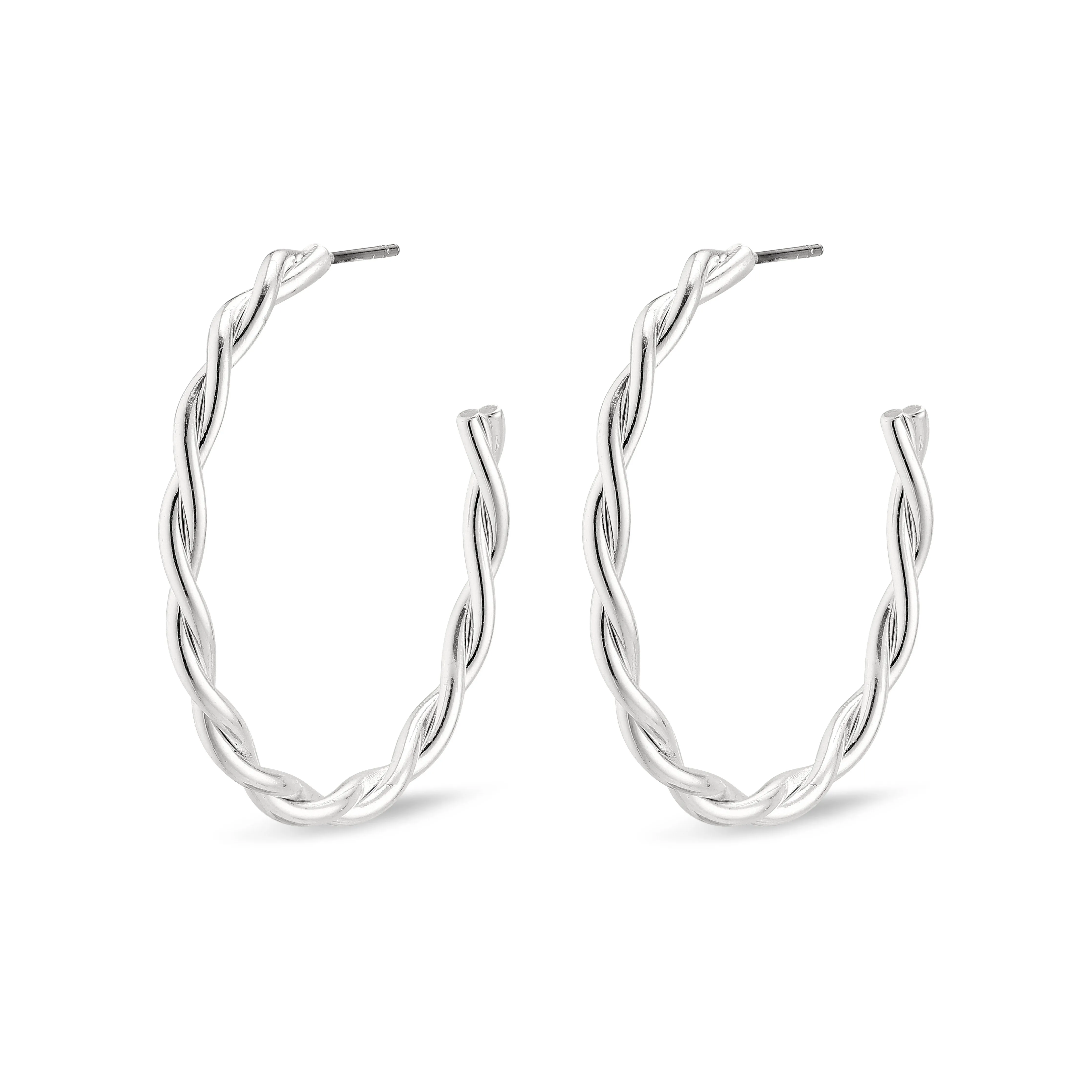 NAJA large hoop earrings silver-plated