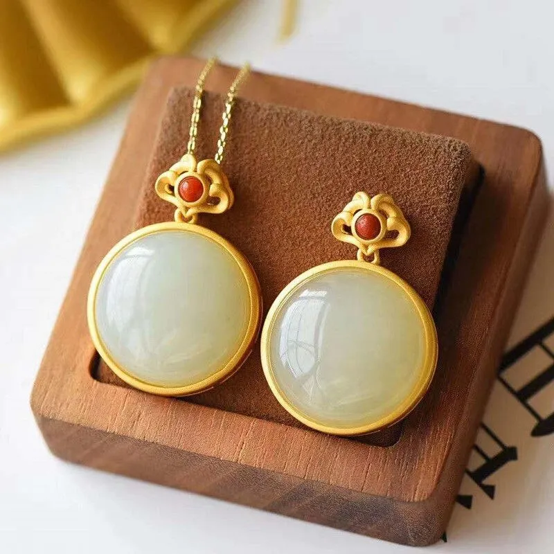 Natural Hetian Yuyuan brand Pendant Necklace