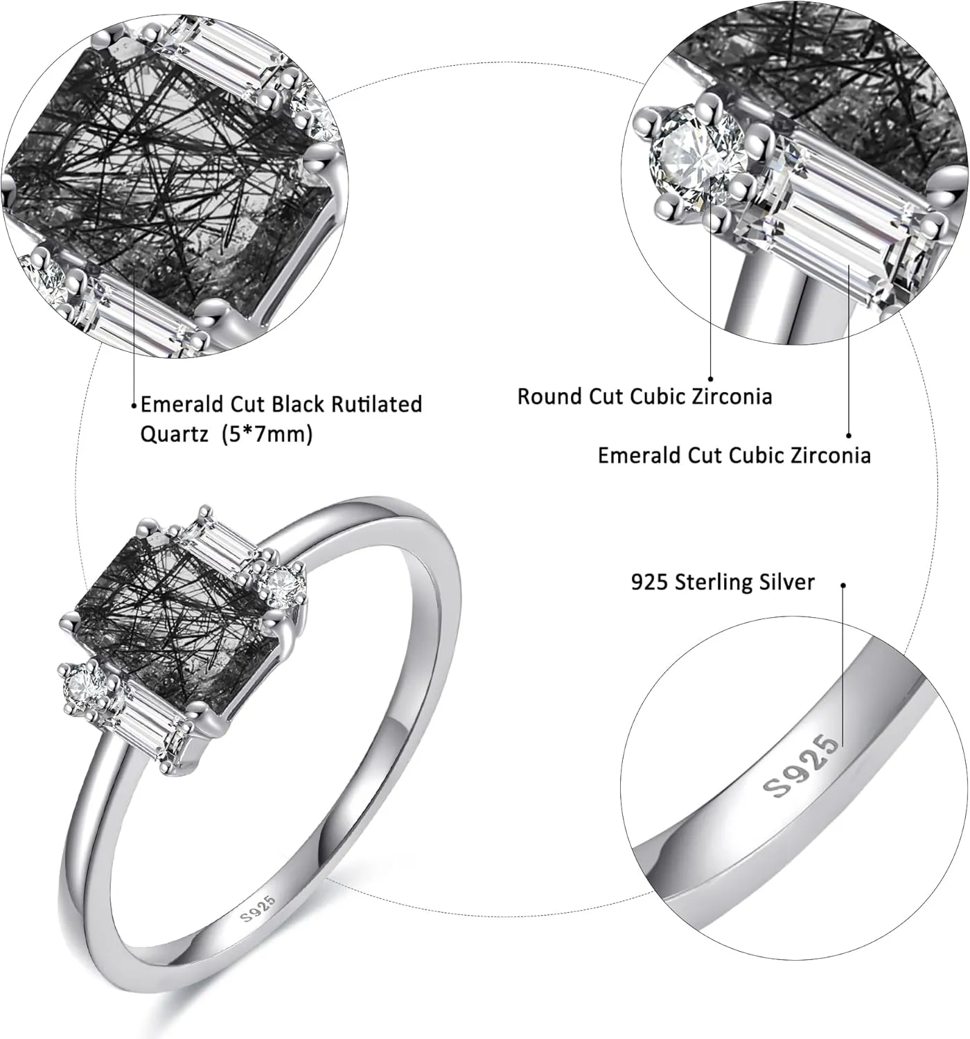 Natural Moss Agate Gemstone Rings 925 Sterling Silver Engagement Rings for Women Oval Cut Moss Agate Wedding Rings Promise Ring Size 5-9