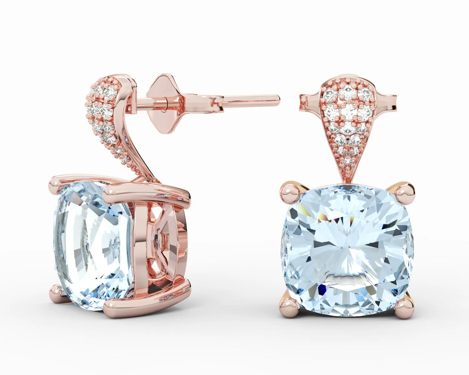 Natural Round Brilliant Cut Diamonds Earrings 502-E07562AQ