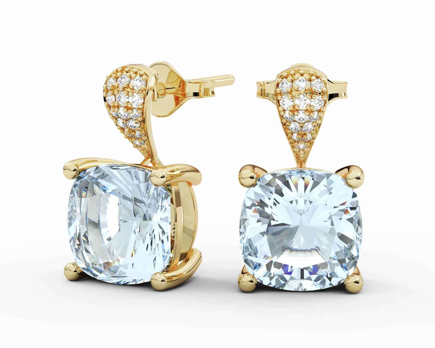 Natural Round Brilliant Cut Diamonds Earrings 502-E07562AQ
