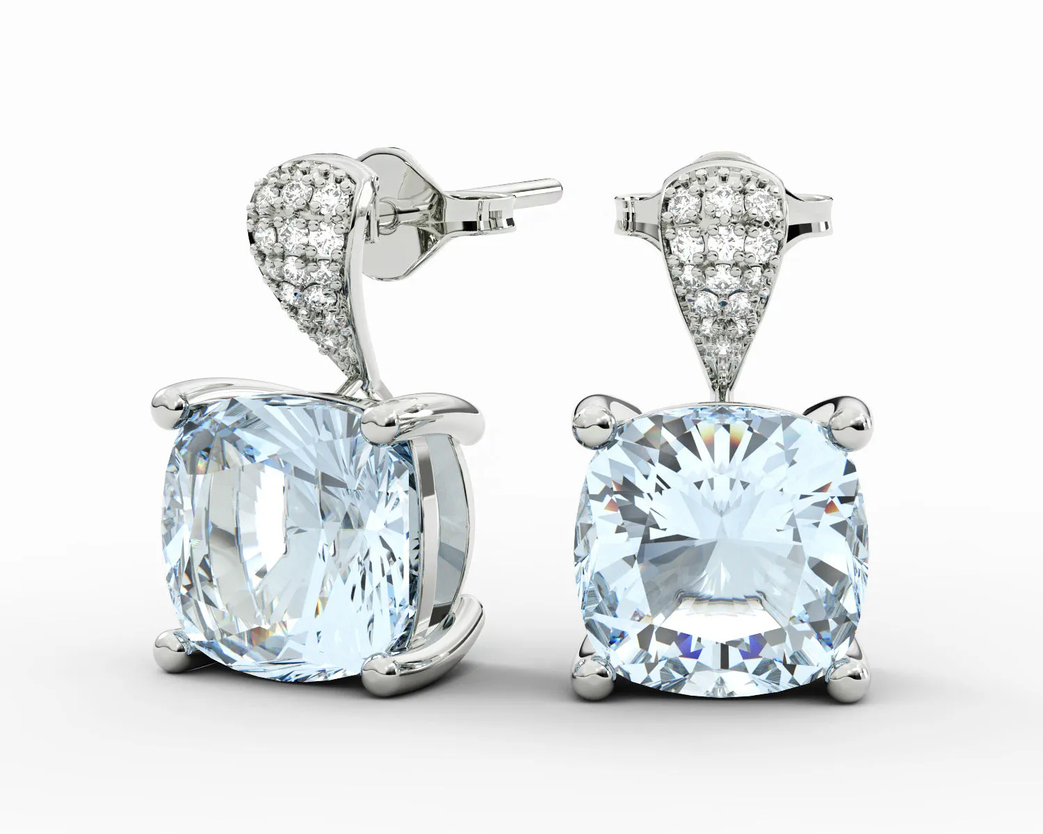 Natural Round Brilliant Cut Diamonds Earrings 502-E07562AQ