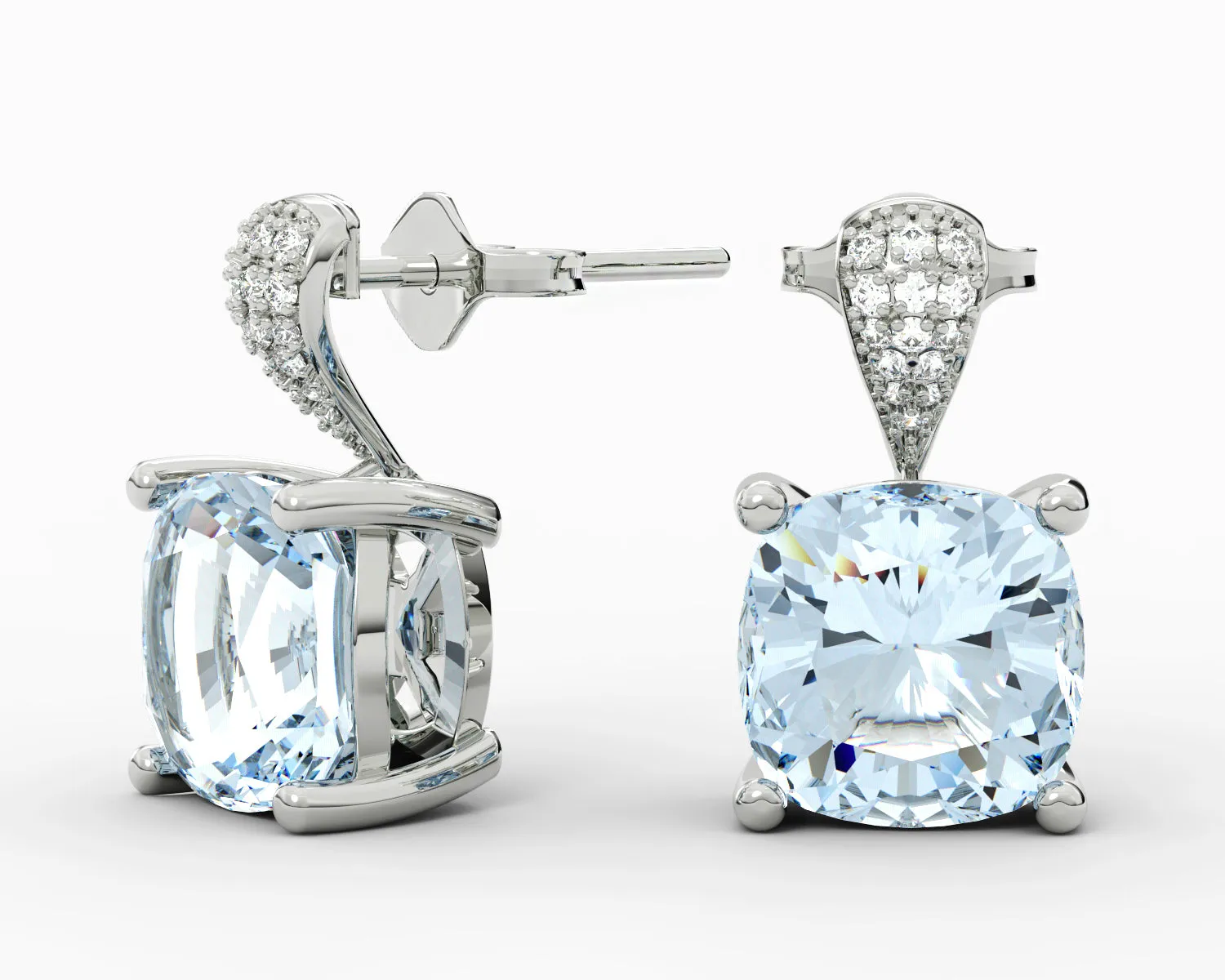 Natural Round Brilliant Cut Diamonds Earrings 502-E07562AQ