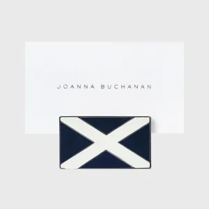 Nautical flag placecard holders, navy, set of four