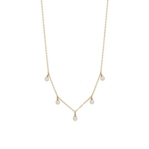 Necklace - Gold Filled Pearl Strand