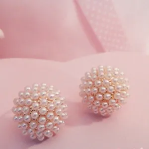 NEW Simple Pearl Clip On Earrings Charm Pendant