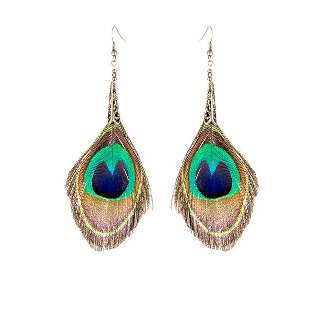 New Simple Retro Leaves Green Leaf Earrings