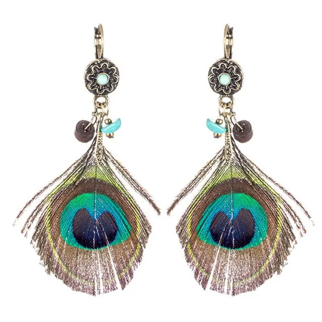 New Simple Retro Leaves Green Leaf Earrings
