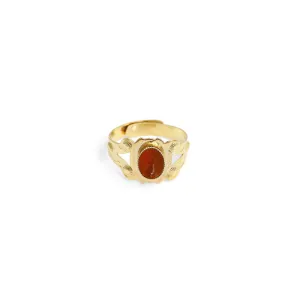 Nilai Thais Stone Cornaline Ring