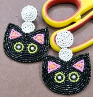 Nkshatra Funky Cat Earrings