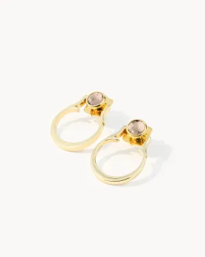 October Birthstone Love Classic Ħabbata Earring Set, Gold