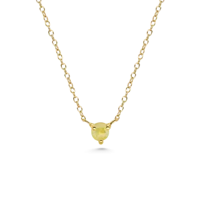 Orb Yellow Diamond Necklace