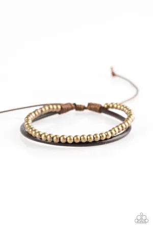 Paparazzi Bracelet ~ Mountain Mod - Brass