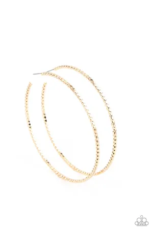 Paparazzi Earring ~ Pump Up The Volume - Gold