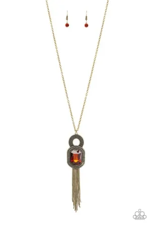 Paparazzi Necklace ~ A Good TALISMAN Is Hard To Find - Brown