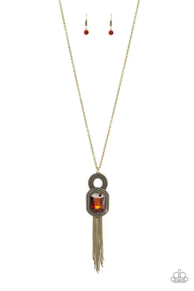 Paparazzi Necklace ~ A Good TALISMAN Is Hard To Find - Brown