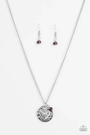 Paparazzi Necklace ~ A Show Of Good Faith - Purple