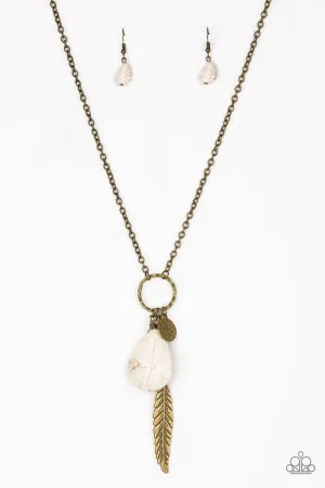 Paparazzi Necklace ~ Canyon Quest - Brass