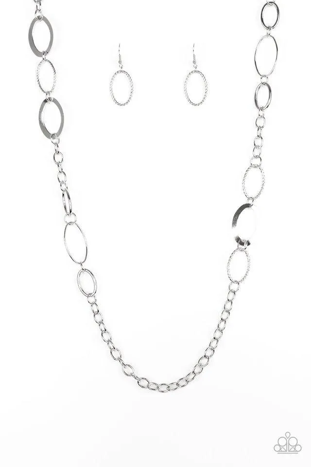 Paparazzi Necklace ~ Chain Cadence - Silver