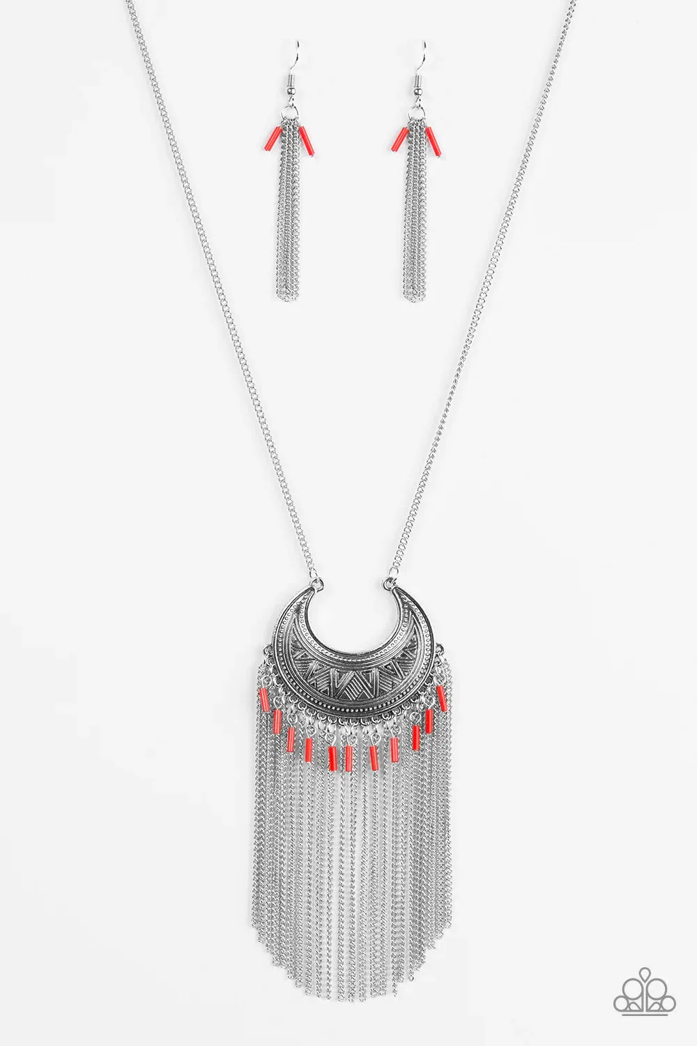 Paparazzi Necklace ~ Desert Coyote - Red
