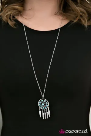 Paparazzi Necklace ~ Desert Dreams - Blue