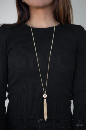 Paparazzi Necklace ~ Five-Alarm FIREWORK - Gold