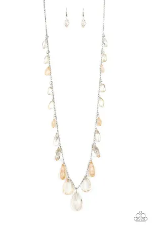 Paparazzi Necklace ~ GLOW And Steady Wins The Race - Brown
