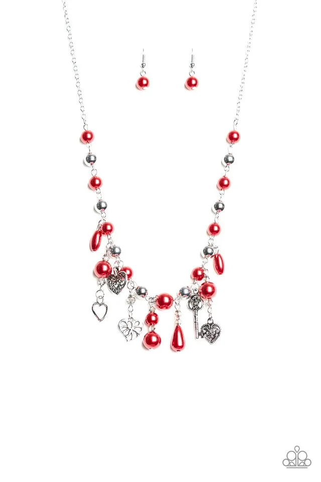 Paparazzi Necklace ~ Renaissance Romance - Red