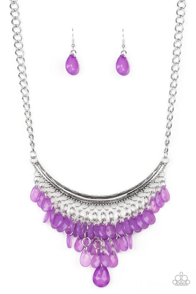 Paparazzi Necklace ~ Rio Rainfall - Purple