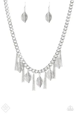 Paparazzi Necklace ~ Serenely Sequoia  - Silver