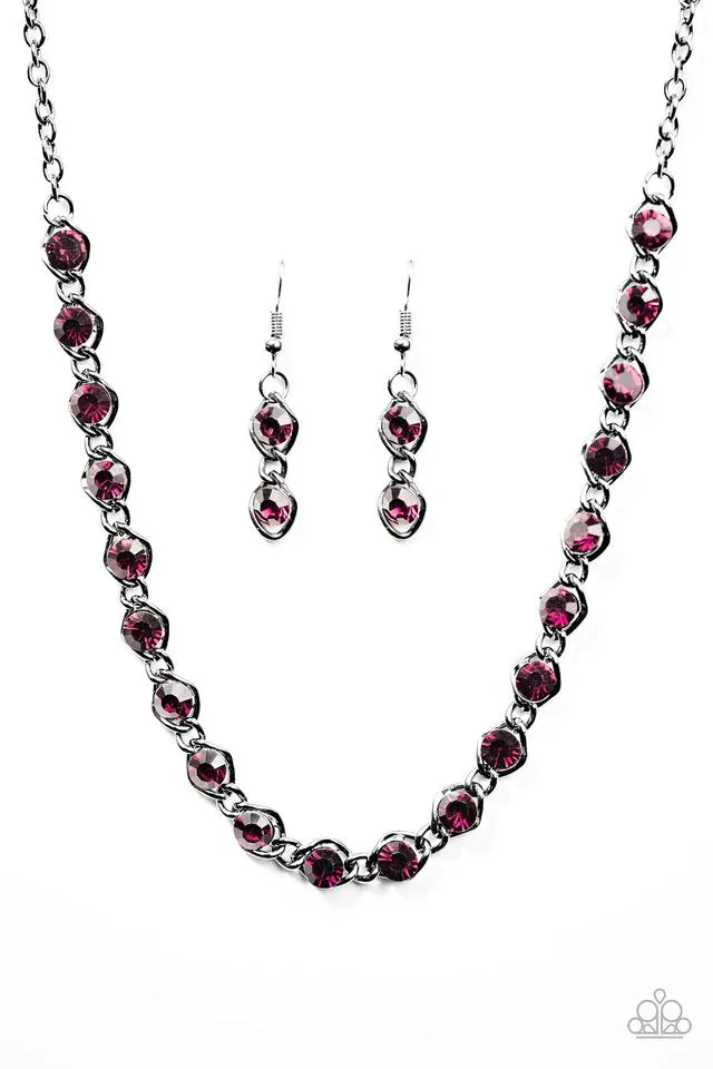 Paparazzi Necklace ~ Shes A GLAM-eater - Purple