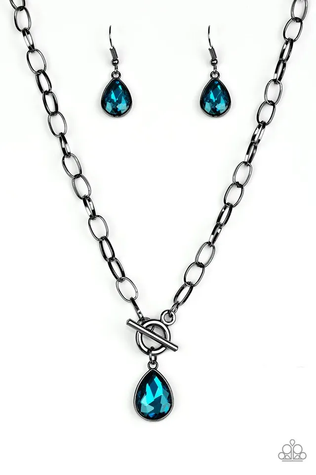 Paparazzi Necklace ~ So Sorority - Blue
