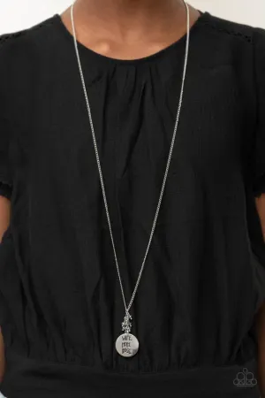 Paparazzi Necklace ~ Words To Live By - Blue