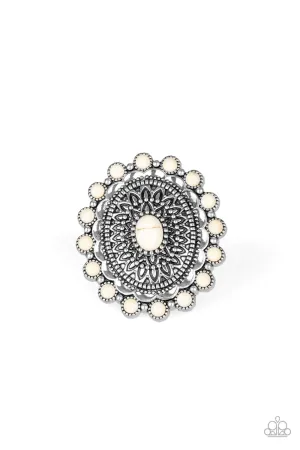 Paparazzi Ring ~ Mesa Mandala - White