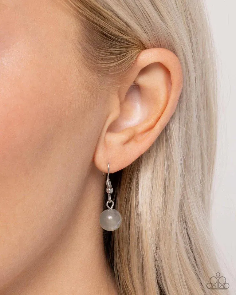 Paparazzi Sideways Shimmer-Silver Necklace