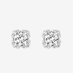 Peaked Halo Earrings | Sterling Silver