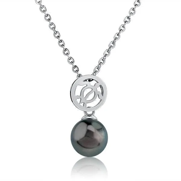 Pearl Polynesian Honu Medallion Pendant