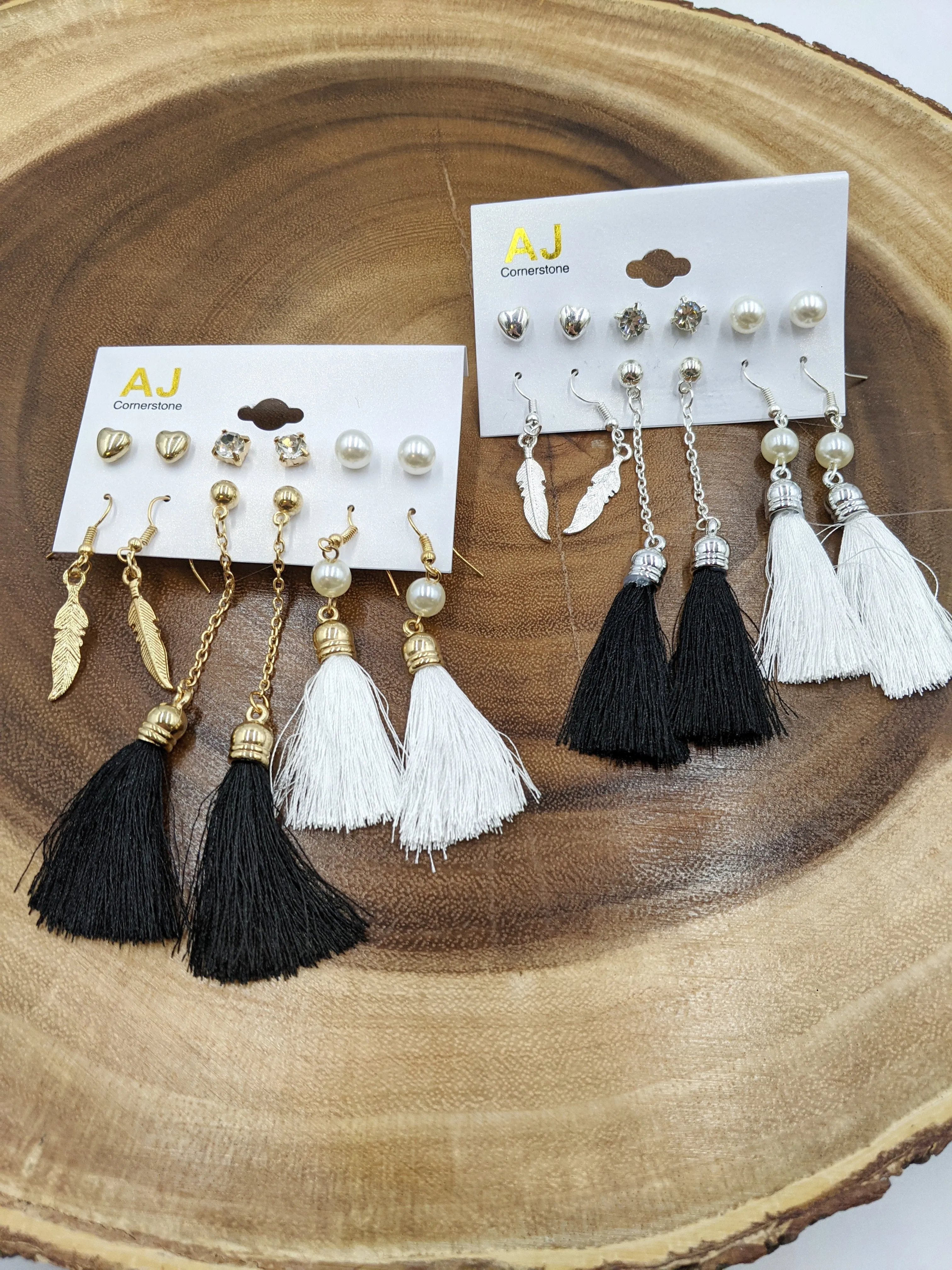Pearl Tassels Earring Pack